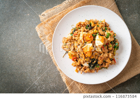Stir Fried Minced Pork with Salted Egg Stir Fried Minced Pork with Salted Egg 116873584
