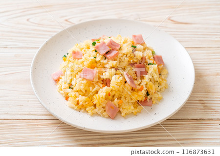 ham fried rice 116873631