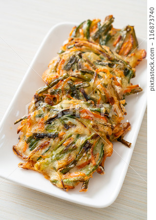 Pajeon or Korean pancake or Korean pizza Pajeon or Korean pancake or Korean pizza 116873740