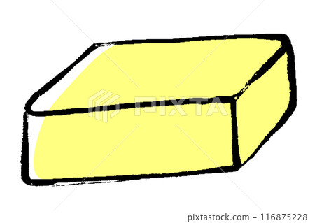 刷塗奶油插畫 116875228