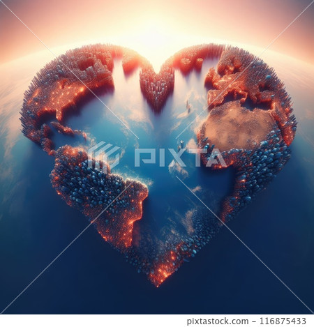 Love Earth theme (Earth day) with Generative AI. Love Earth theme (Earth day) with Generative AI. 116875433