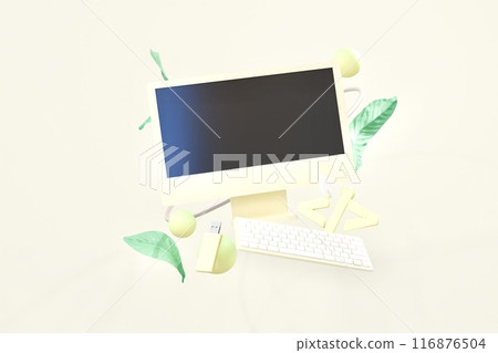 Floating Yellow PC Floating Yellow PC 116876504