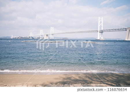 香川縣坂出市薩美島那坎達海灘的風景 香川縣坂出市薩美島那坎達海灘的風景 116876634