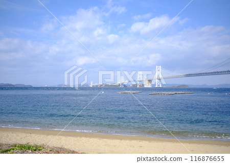 Scenery from Nakanda Beach on Shamijima Island in Sakaide City, Kagawa Prefecture 116876655