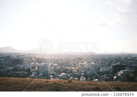 冬季從丸龜城看到的街景素材 冬季從丸龜城看到的街景素材 116876924