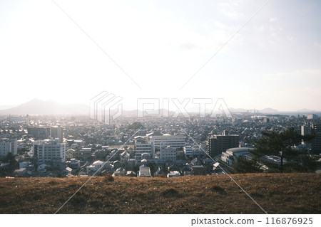 冬季從丸龜城看到的街景素材 冬季從丸龜城看到的街景素材 116876925