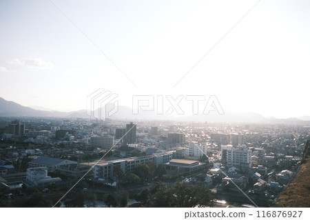 冬季從丸龜城看到的街景素材 冬季從丸龜城看到的街景素材 116876927