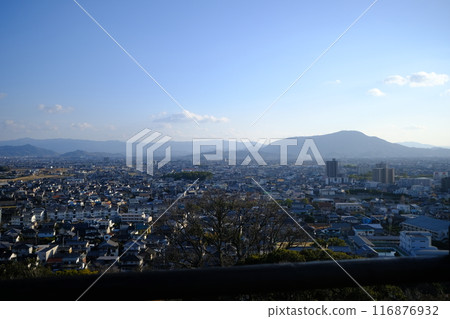 冬季從丸龜城看到的街景素材 116876932