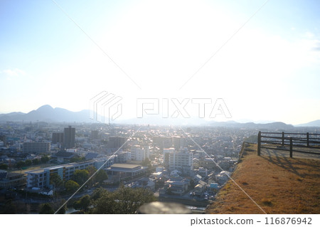 冬季從丸龜城看到的街景素材 冬季從丸龜城看到的街景素材 116876942