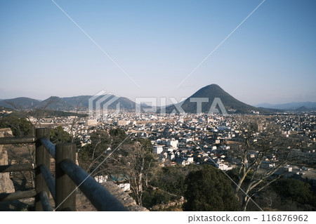 冬季從丸龜城看到的街景素材 冬季從丸龜城看到的街景素材 116876962