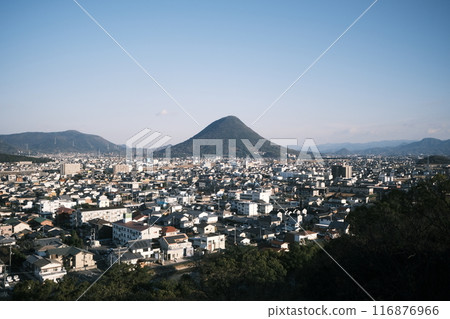 冬季從丸龜城看到的街景素材 冬季從丸龜城看到的街景素材 116876966