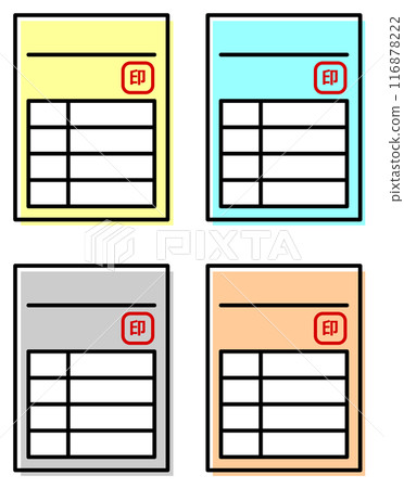 A collection of various document formats used by companies and government offices A collection of various document formats used by companies and government offices 116878222