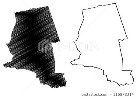 Dalfsen municipality (Kingdom of the Netherlands, Holland, Overijssel or Oaverysel province) map vector illustration, scribble sketch Dalsen map Dalfsen municipality (Kingdom of the Netherlands, Holland, Overijssel or Oaverysel province) map vector illustration, scribble sketch Dalsen map 116878314