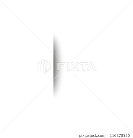 Realistic shadow box set with drop shadow effect. Round, oval, and circle shapes. Flat vector illustration on white background. 116878520