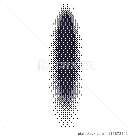 Gradient dot shadow effect with grainy texture. Halftone circles and noise. Flat vector illustration isolated on white background. Gradient dot shadow effect with grainy texture. Halftone circles and noise. Flat vector illustration isolated on white background. 116878541