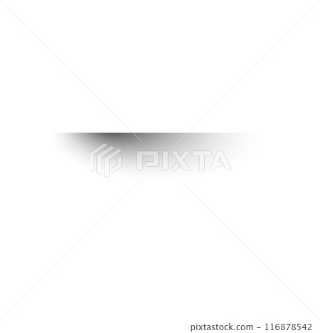 Realistic shadow box set with drop shadow effect. Round, oval, and circle shapes. Flat vector illustration on white background. 116878542