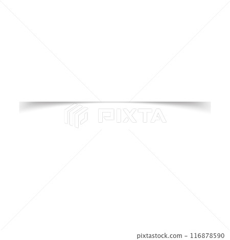 Realistic shadow box effect with light and shade. square shadow on paper transparent. Flat vector illustration on white background. 116878590