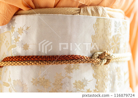 Silver belt and obijime 116879724