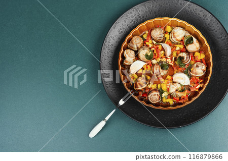 Edible stuffed snails Edible stuffed snails 116879866