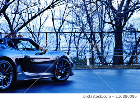 A shiny black convertible 116880096