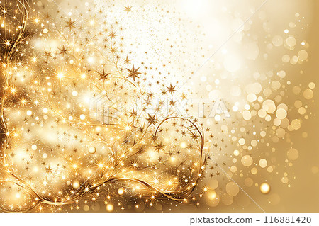Abstract Christmas and new year background,shiny golden,red,blue lights with bokeh and space for any design. 116881420