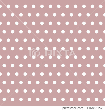 Seamless stylish White Polka Dot Pattern. Vector. For printing on fabric, wallpaper, wrapping paper, decor, surface, textiles. Casual cute Polka Dot texture on color plain background Seamless stylish White Polka Dot Pattern. Vector. For printing on fabric, wallpaper, wrapping paper, decor, surface, textiles. Casual cute Polka Dot texture on color plain background 116882157