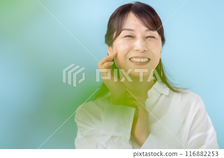 女性美女正面模糊 116882253