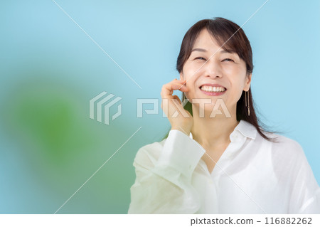 女性美女正面模糊 116882262