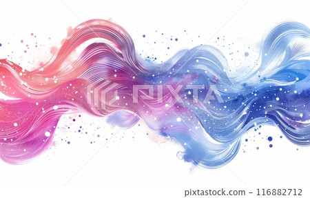 Abstract background with paint splashes, liquid art with white dots, multicolored Abstract background with paint splashes, liquid art with white dots, multicolored 116882712