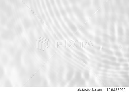 Abstract white transparent water shadow surface texture natural ripple background 116882911