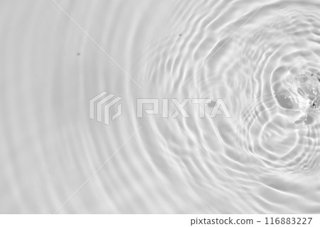 Abstract white transparent water shadow surface texture natural ripple background 116883227