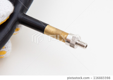 Bicycle valve conversion adapter: Converts from American to British valves Bicycle valve conversion adapter: Converts from American to British valves 116883398