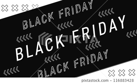 Black Friday letter illustration Black Friday letter illustration 116883428