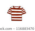 Red striped t-shirt 116883470