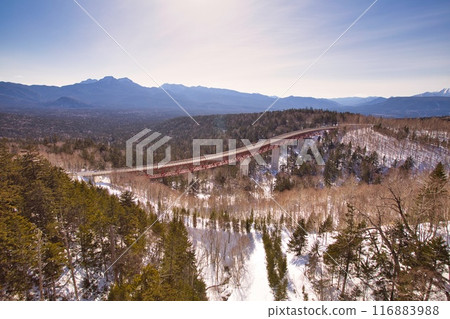 Hokkaido Mikuni Pass in winter 116883988