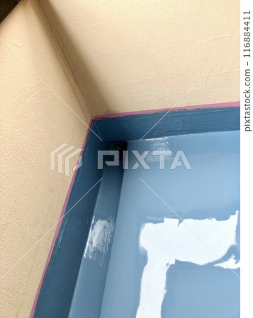 Balcony waterproofing in progress 01 Balcony waterproofing in progress 01 116884411