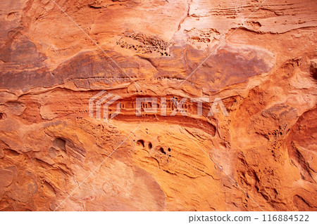 Intricate Sandstone Texture in Fiery Furnace, Utah 116884522
