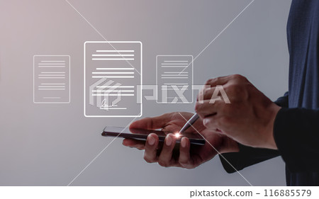 Oline business contract, Electronic signature,  116885579