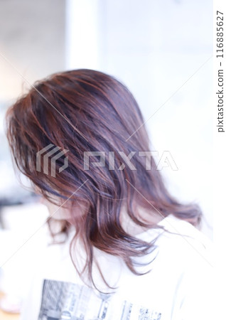 Gray hair dye highlights + face framing! 116885627