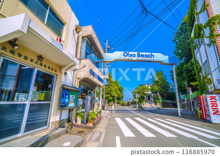 日本大磯市景觀，七月。 JR大磯站等景觀=2020年7月22日 116885970