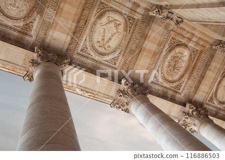 Details of the stone ceiling of the Bordeaux Opera 116886503