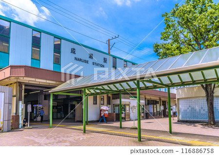 Tokyo cityscape in July. View of Naruse Station on the Yokohama Line in Machida City, Japan (21st) 116886758