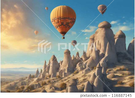 air balloon, cappadocia, kapadokya 116887145