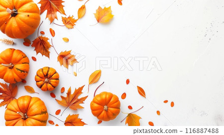 Set of thre pumpkins 116887488
