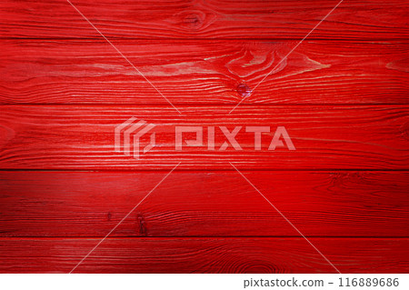 The wooden texture is painted red. Red background The wooden texture is painted red. Red background 116889686