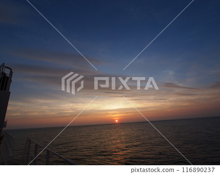 Sunrise from the Oarai-Tomakomai ferry 116890237