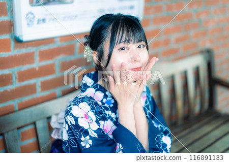 Kurashiki Ivy Yukata Beautiful Girl 116891183