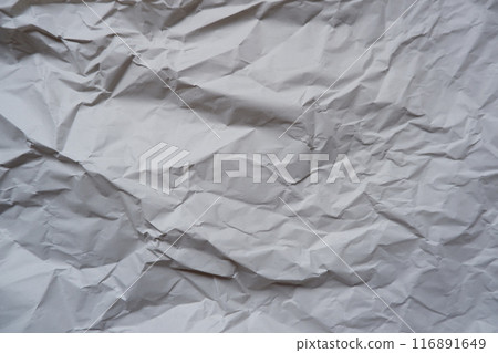 Crumpled paper, paper background material, wrinkled paper surface Crumpled paper, paper background material, wrinkled paper surface 116891649