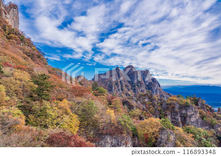[Gunma Prefecture] Higurashi no Kei from Mt. Myogi, where the autumn leaves are beautiful 116893348