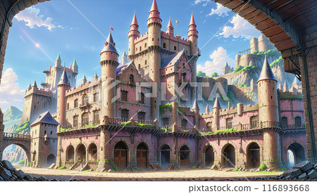 “正在修復的中世紀城堡” “正在修復的中世紀城堡” 116893668